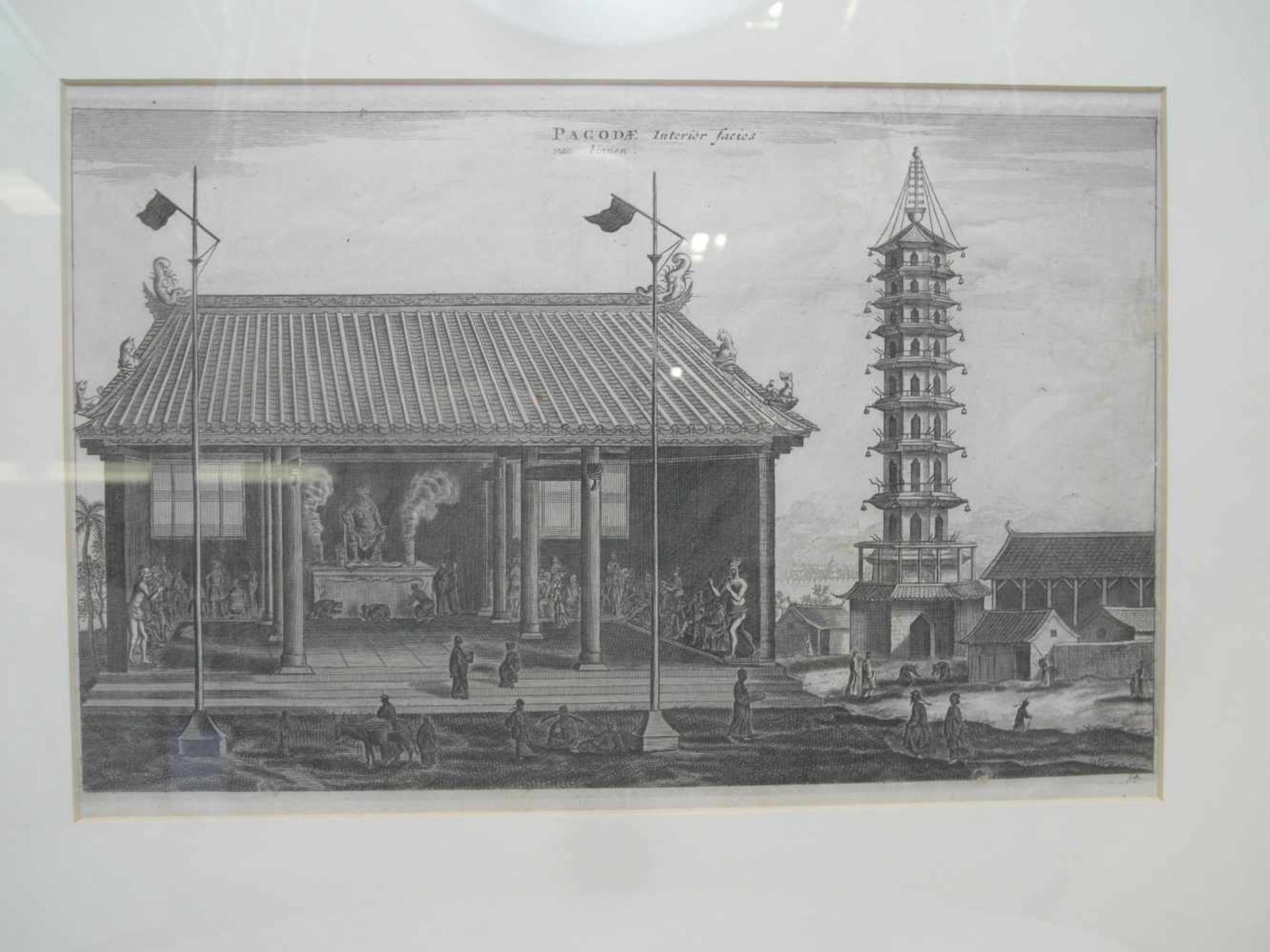 ACHTZEHN KUPFERSTICHE MIT ANSICHTEN AUS CHINA. Niederlande. Ca. 1808. Wohl 'Reinier Vinkeles (1741- - Bild 17 aus 18