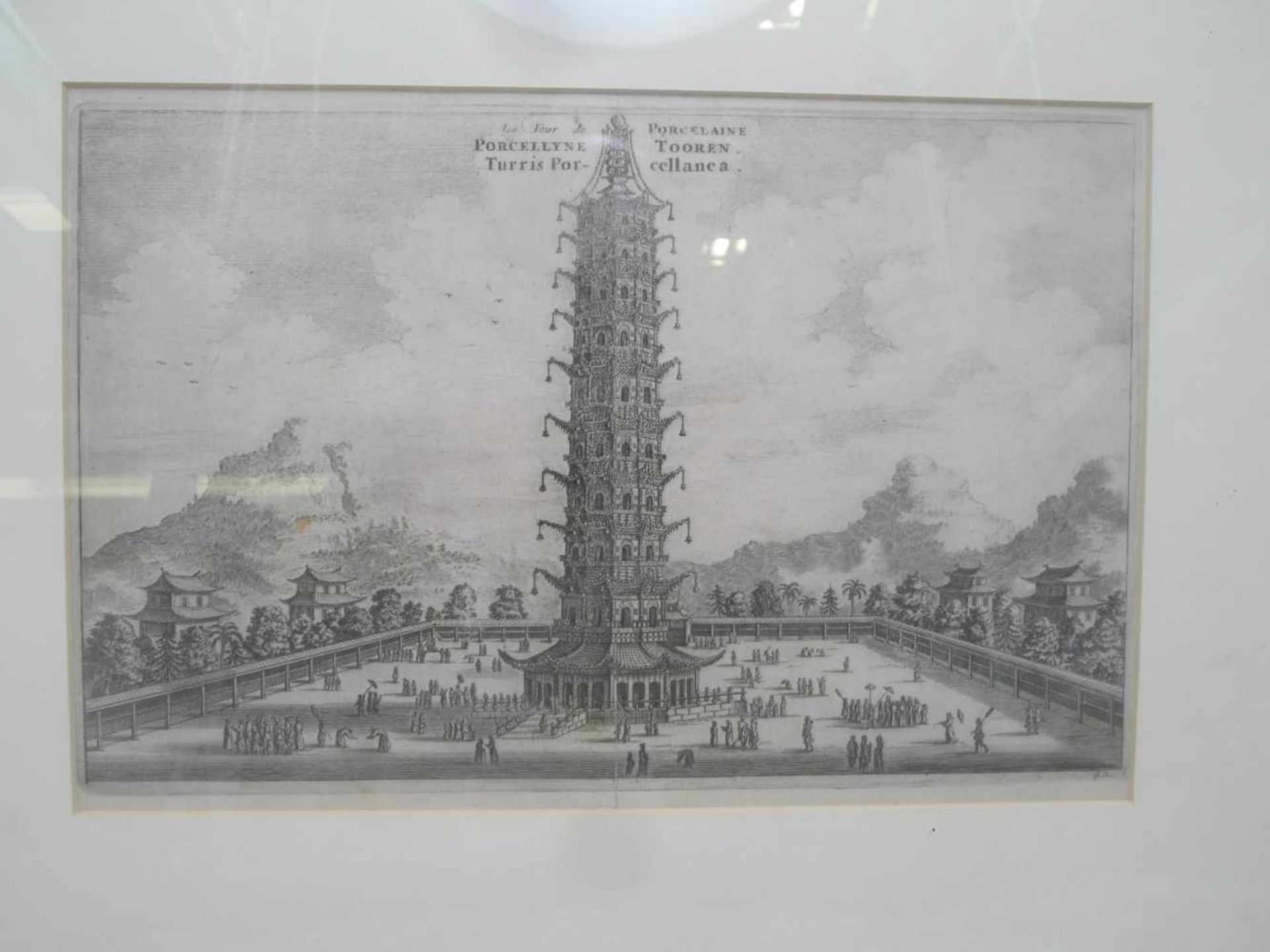 ACHTZEHN KUPFERSTICHE MIT ANSICHTEN AUS CHINA. Niederlande. Ca. 1808. Wohl 'Reinier Vinkeles (1741- - Bild 10 aus 18