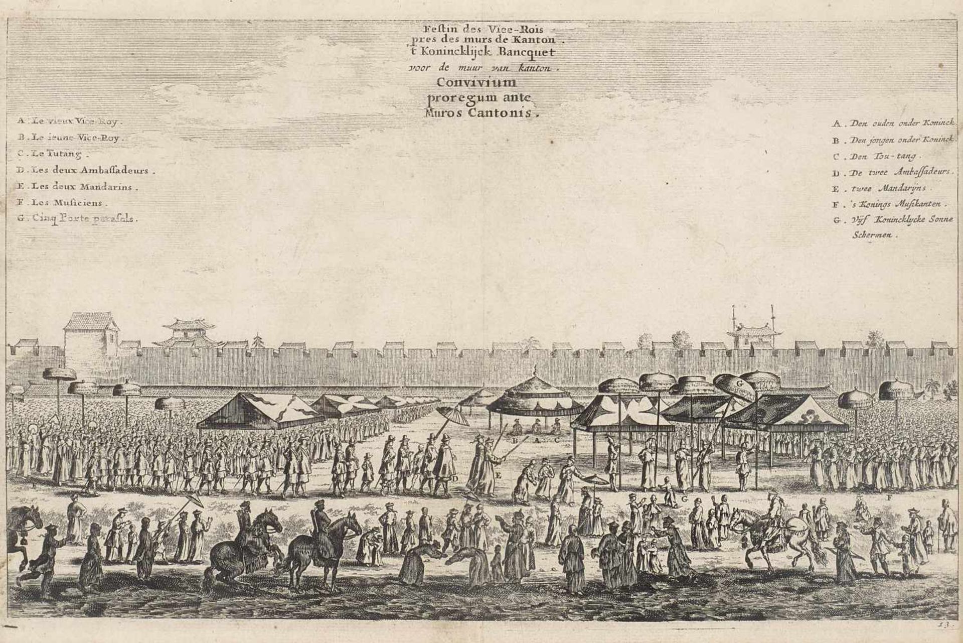 ACHTZEHN KUPFERSTICHE MIT ANSICHTEN AUS CHINA. Niederlande. Ca. 1808. Wohl 'Reinier Vinkeles (1741- - Bild 3 aus 18