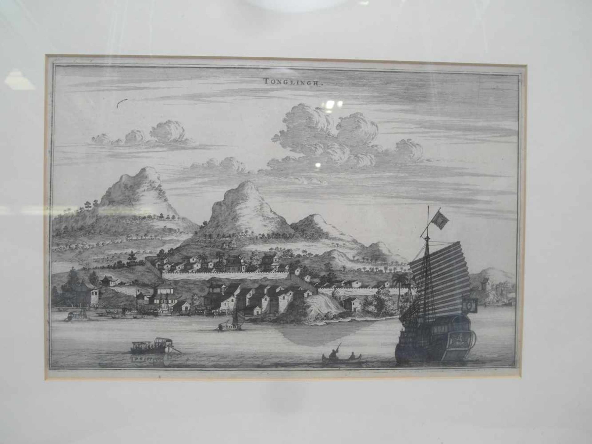 ACHTZEHN KUPFERSTICHE MIT ANSICHTEN AUS CHINA. Niederlande. Ca. 1808. Wohl 'Reinier Vinkeles (1741- - Bild 15 aus 18