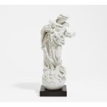 PORCELAIN FIGURINE OF MARIA DE VICTORIA. Meissen. Model J.J. Kaendler. Porcelain, white, on ebonised