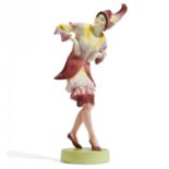 CERAMIC FIGURINE "DANCE OF VANITY". Goldscheider, Friedrich. Vienna. Execution. Design Josef