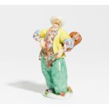 PORCELAIN FIGURINE OF A TURKISH GENT WITH LUTE. Meissen. 1924-1934. Model P. Reinicke. Porcelain,