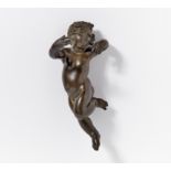 BRONZE PUTTO. France. 19th century. Bronze. Height 32cm. Condition B. Explanations to the