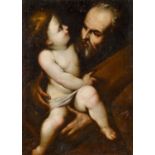 Procaccini, Giulio CesareBologna 1574 - Mailand 1625 - UmkreisHeiliger Josef mit Jesuskind. Öl auf