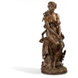 Moreau, Hyppolyte François1832 Dijon - 1927 Neully-sur-SeineFlora. Bronze. Height: 75cm. Inscribed