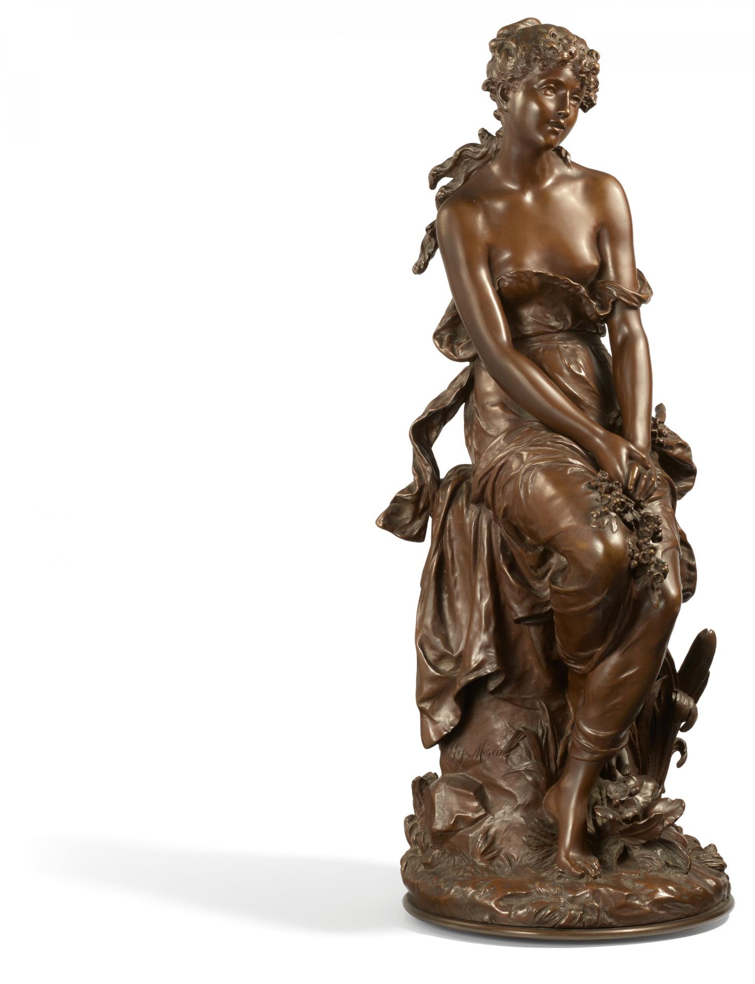 Moreau, Hyppolyte François1832 Dijon - 1927 Neully-sur-SeineFlora. Bronze. Height: 75cm. Inscribed