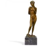 Seger, Ernst1868 Neurode/Schlesien - 1939 BerlinDie Keuschheit. Bronze. Höhe: 30cm. Bezeichnet auf