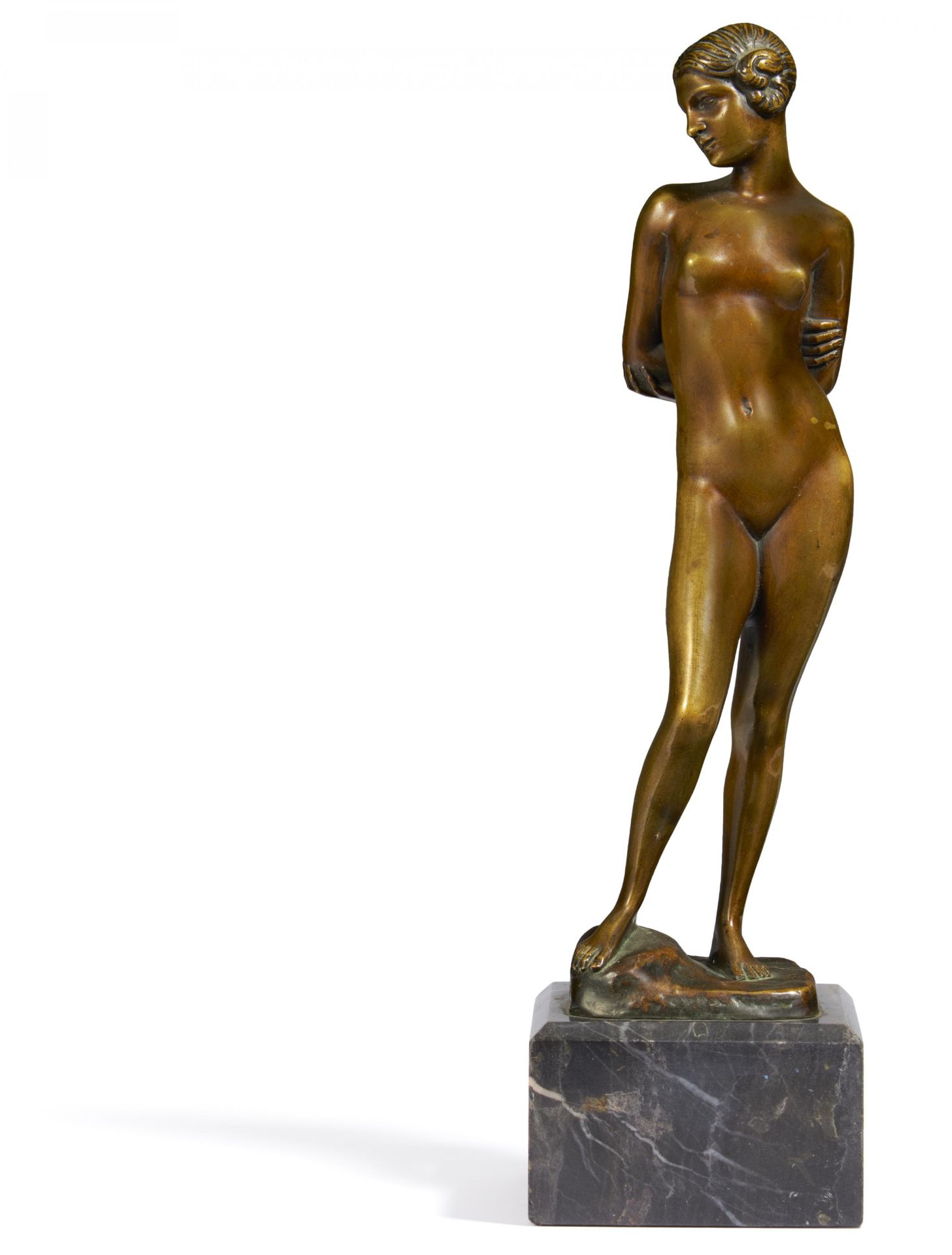 Seger, Ernst1868 Neurode/Schlesien - 1939 BerlinDie Keuschheit. Bronze. Höhe: 30cm. Bezeichnet auf