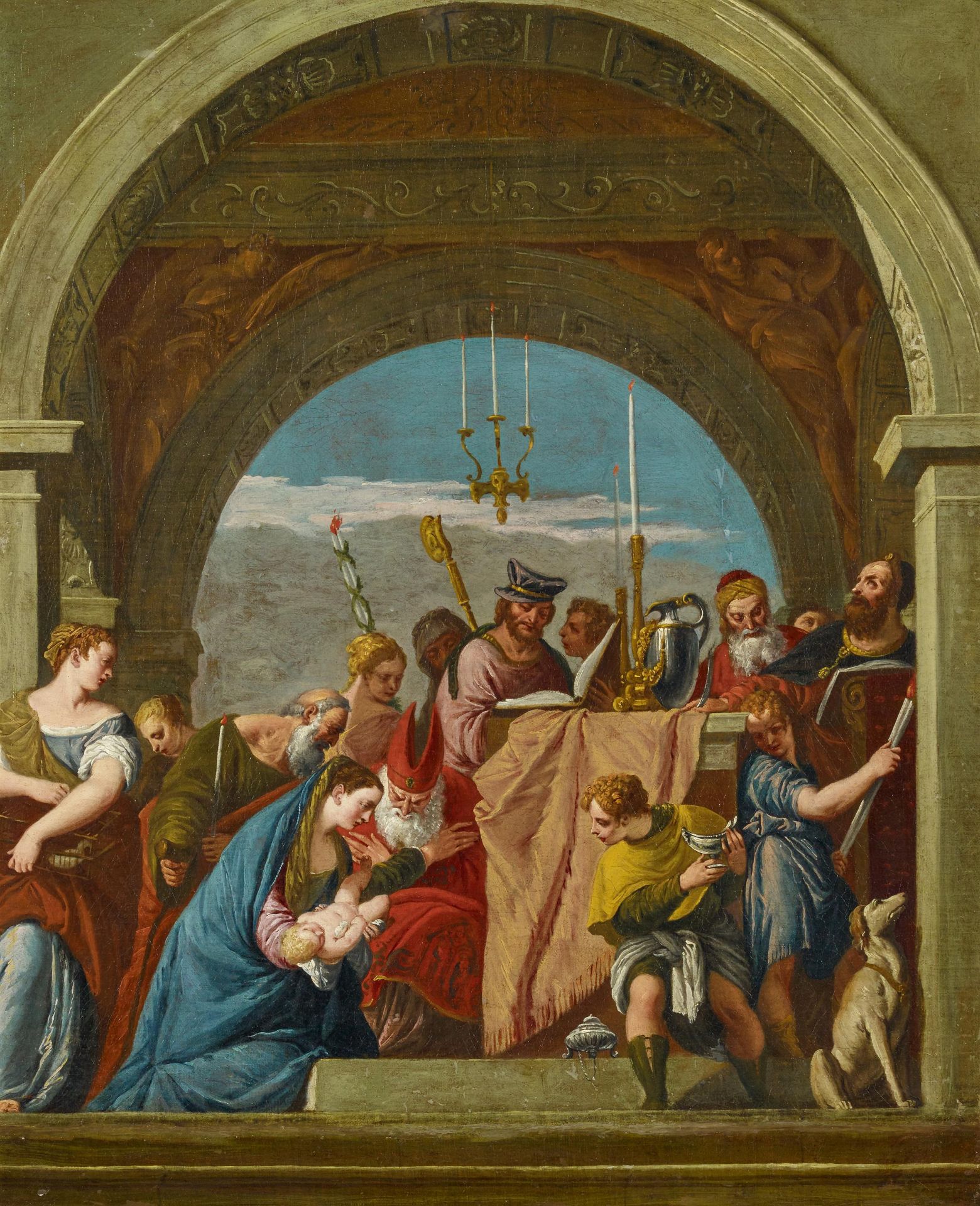 Italienischer Meister - 2. H. 18. Jh.Die Darstellung Christi im Tempel. Nach dem Vorbild von Paolo