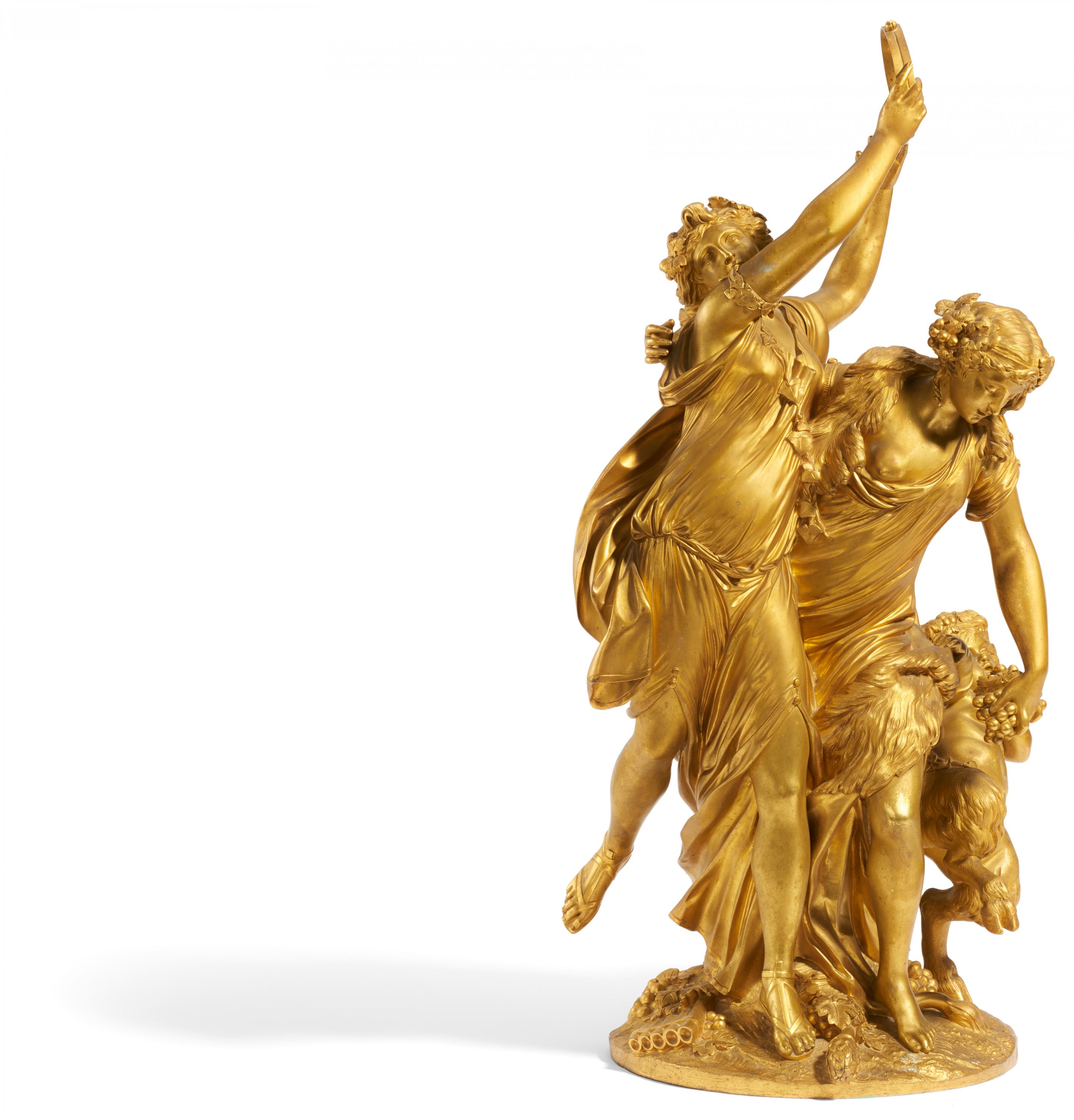 Clodion, Claude Michel1738 Nancy - 1814 Paris - nachBacchanal. Bronze. feuervergoldet (?). Höhe: