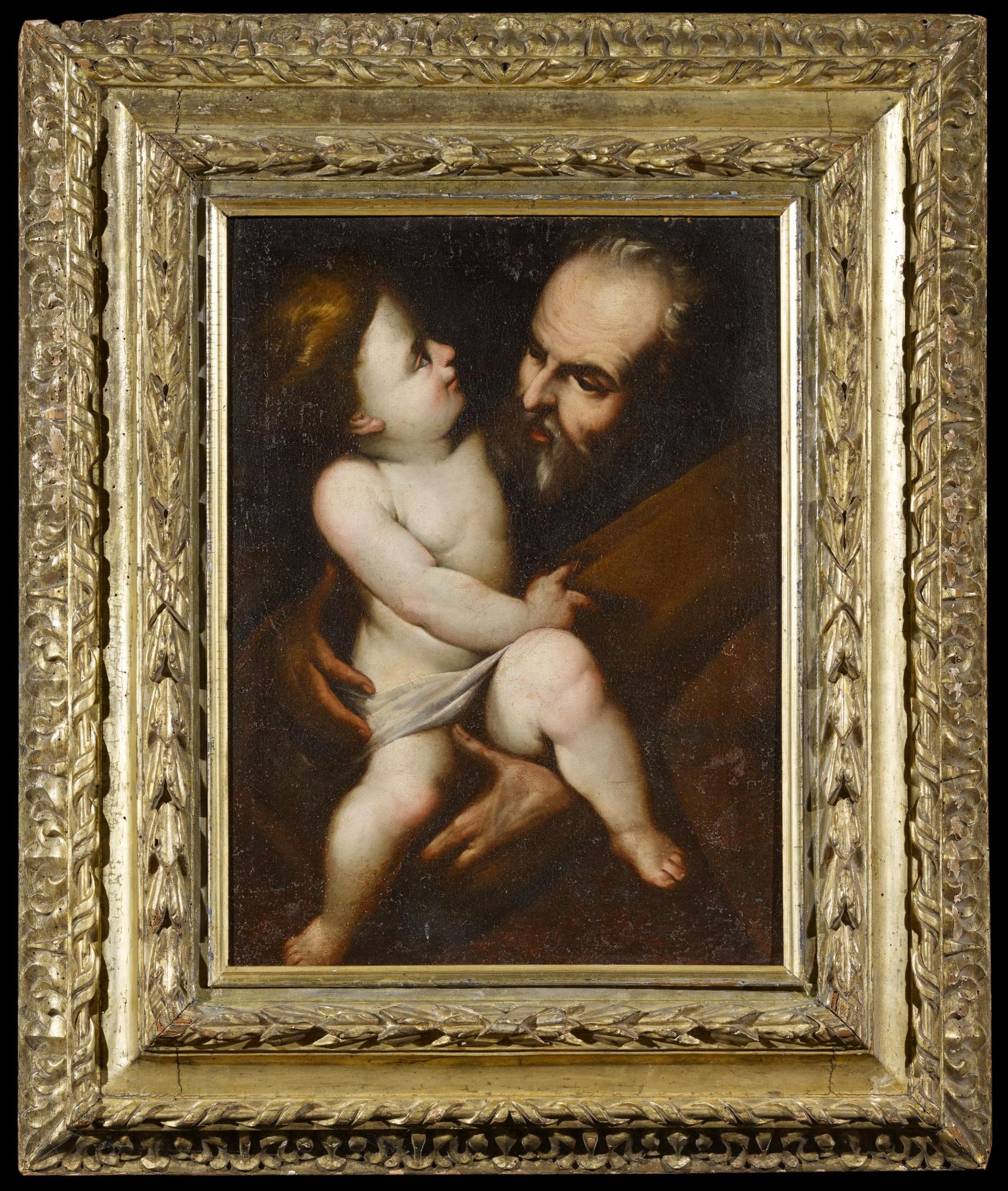 Procaccini, Giulio CesareBologna 1574 - Mailand 1625 - UmkreisHeiliger Josef mit Jesuskind. Öl auf - Bild 2 aus 3