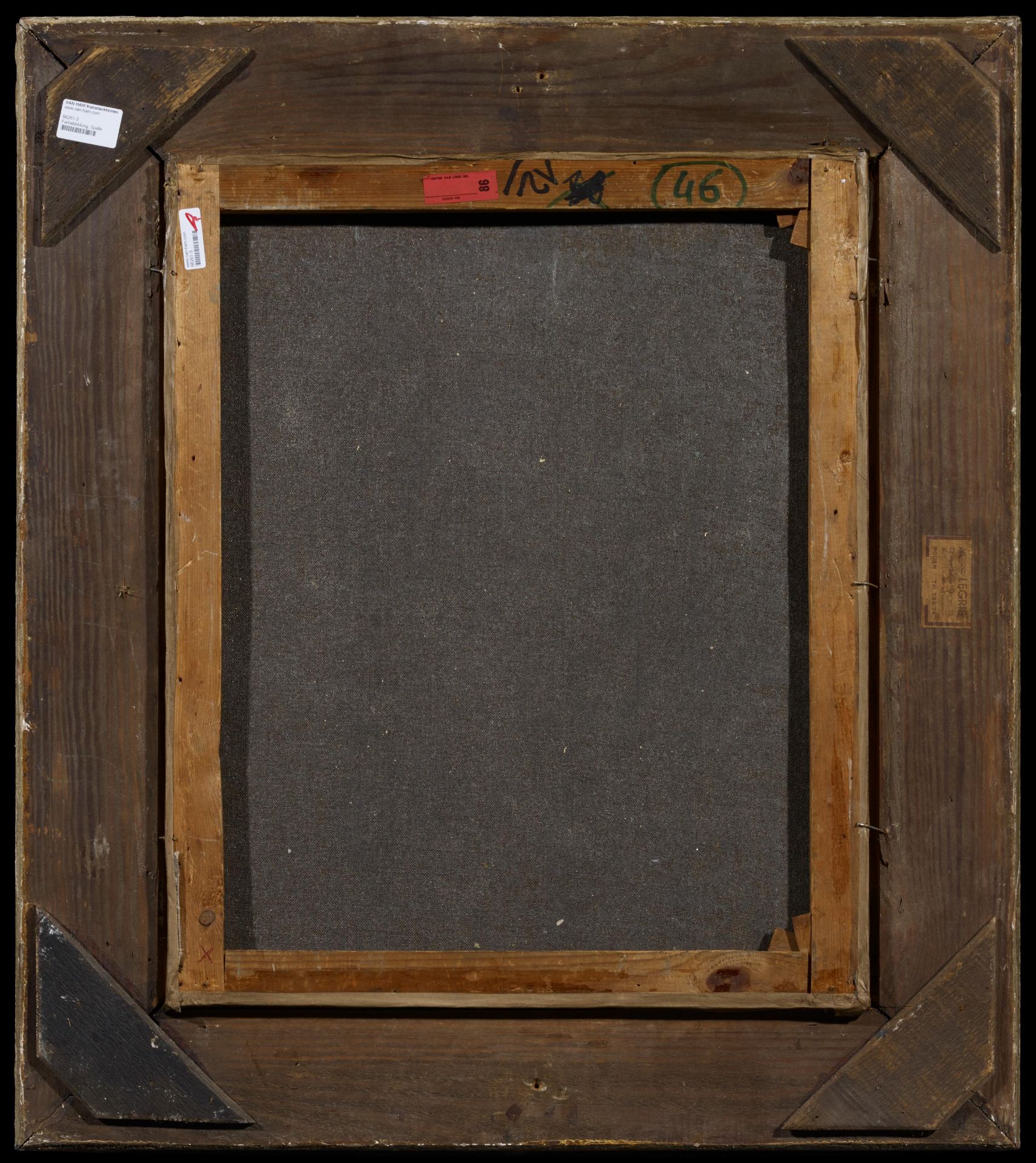 Malherbe, William1884 Senlis - 1951Tulpenstrauß in einer Glaskaraffe. Öl auf Leinwand. Doubliert. 56 - Bild 3 aus 4