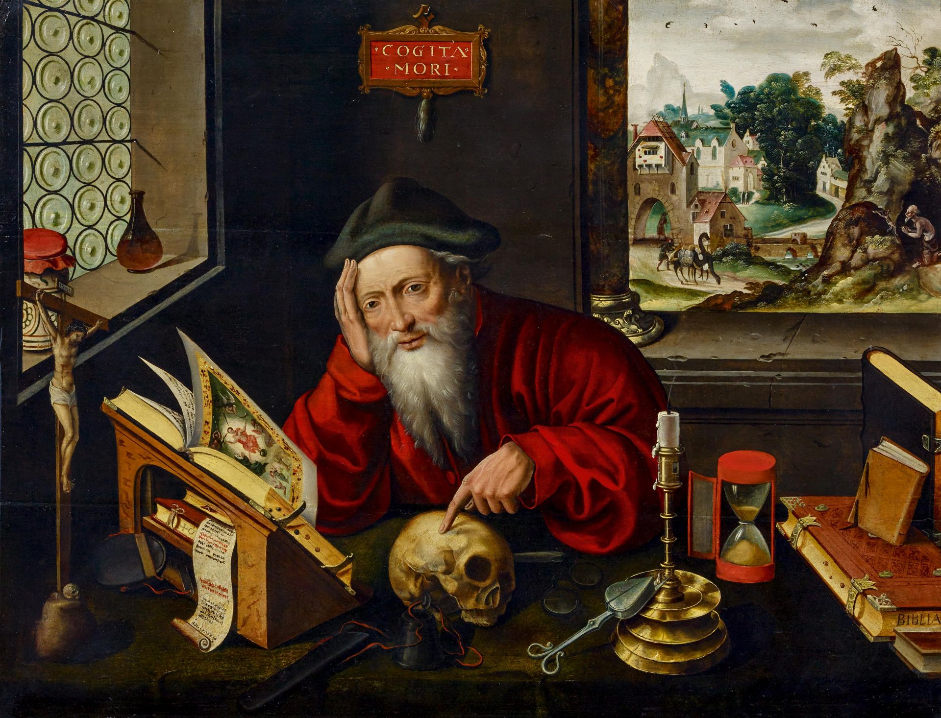 Coecke van Aelst, Pieter1502 Aelst - 1550 Brüssel - WerkstattDer Heilige Hieronymus in der