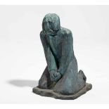 Müller-Oerlinghaus, Berthold1893 - 1979Christi Angst am Ölberg. 1930. Bronze, grün patiniert. 69 x