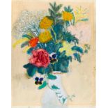 Peiffer Watenphul, Max1896 Weferlingen - 1976 RomBlumen in hellblauer Vase II. 1945. Aquarell und