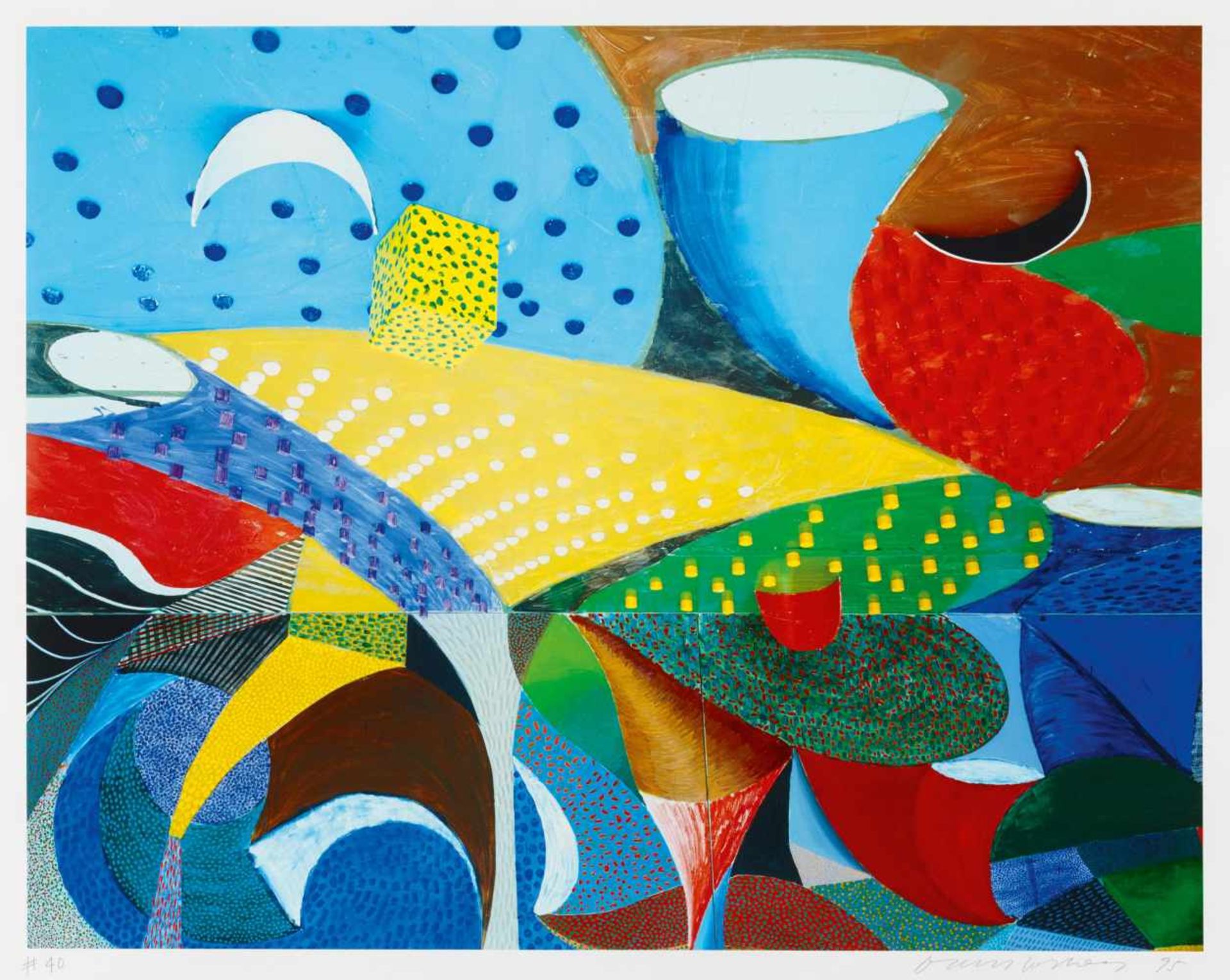 Hockney, David1937 BradfordFourth Detail, Snails Space, March 25th 1995. 1995. Farbiger Inkjet-Print