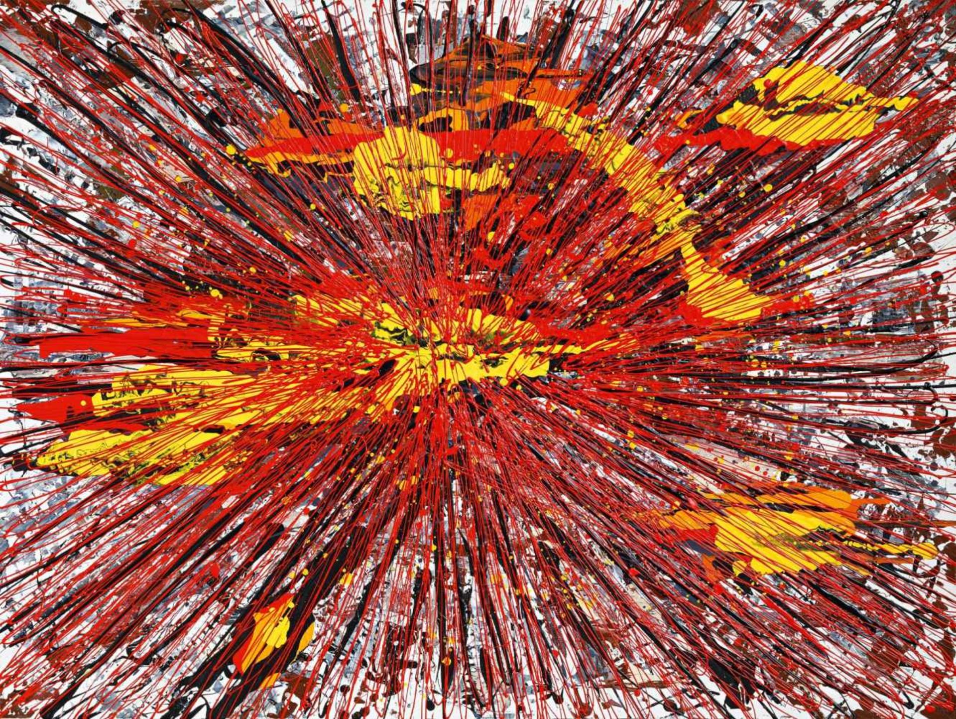 Decastro, Eric1960 Le Creusot/FrankreichOhne Titel. 2011. Acryl auf Leinwand. 120 x 160,5cm.