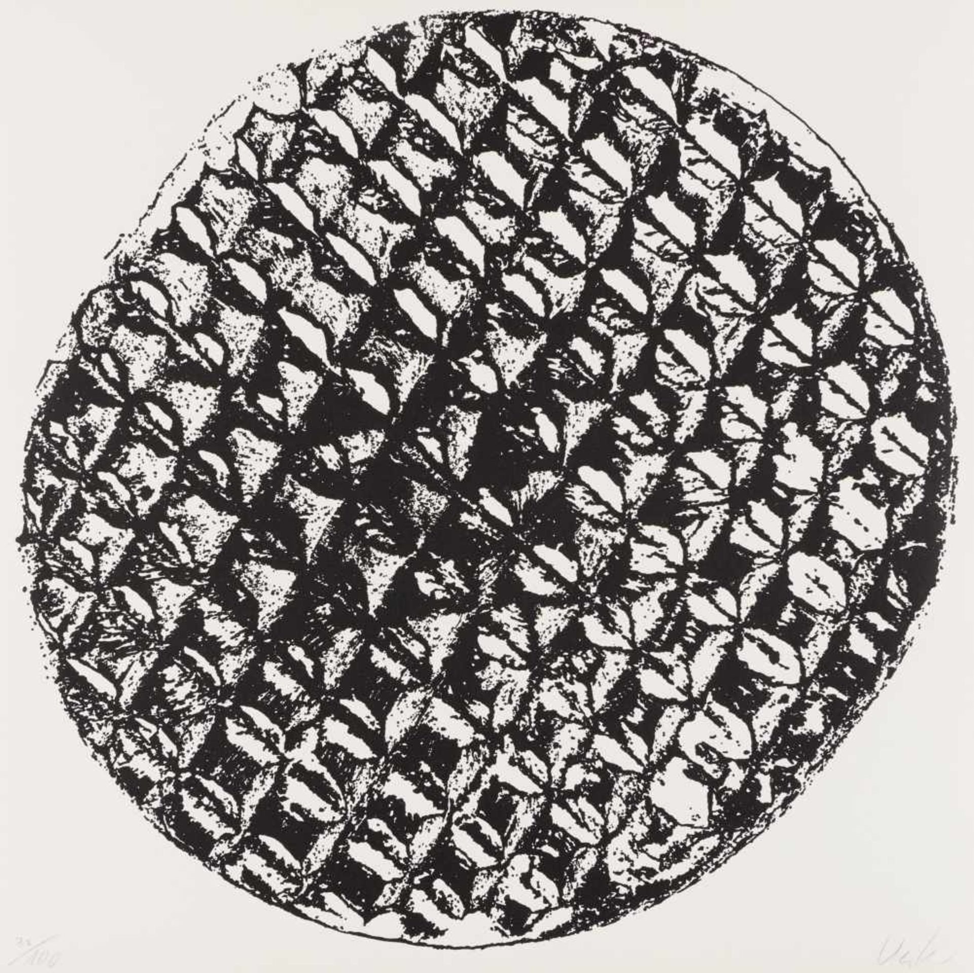 Uecker, Günther1930 WendorfLeibbeschreibung eines Nagels. 1969/70. Mappe mit acht Zink-Clichés auf