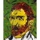 Hahn, Friedemann1949 Singen/HohentwielOhne Titel (Van Gogh). 1983. Öl auf Leinwand. 120 x 100cm.