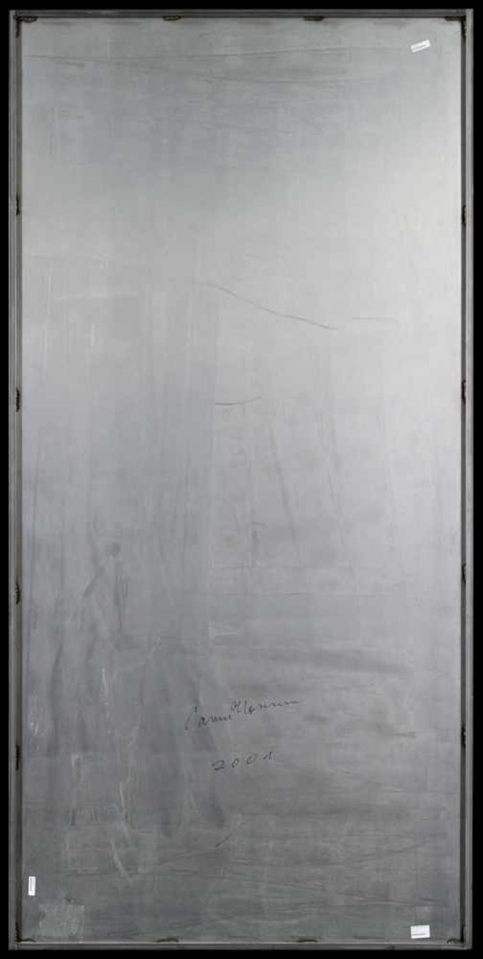 Leberer, Camill1953 KenzingenOhne Titel. 2001. Lack auf Metallplatte. 200,5 x 100cm. Signiert und - Bild 2 aus 3