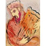 Chagall, Marc1887 Witebsk - 1985 St. Paul de VenceDavid à la Harpe. Aus: "Revue Verve". 1956.