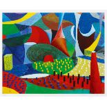 Hockney, David1937 BradfordFirst Detail, Snails Space, March 25th 1995. 1995. Farbiger Inkjet-