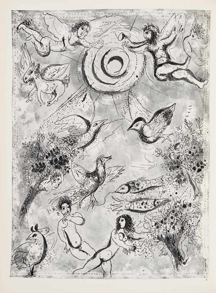 Chagall, Marc1887 Witebsk - 1985 St. Paul de VenceDessins pour la Bible. Verve, Revue Artistique - Image 7 of 13