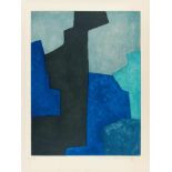 Poliakoff, Serge1900 Moskau - 1969 ParisComposition noir, bleu et mauve. 1964. Farbige