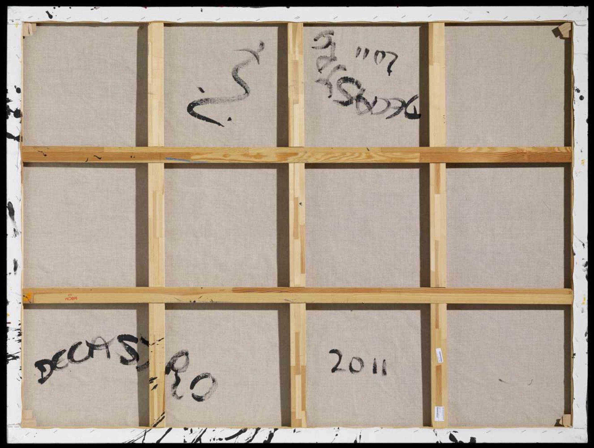 Decastro, Eric1960 Le Creusot/FrankreichOhne Titel. 2011. Acryl auf Leinwand. 120 x 160,5cm. - Bild 2 aus 3
