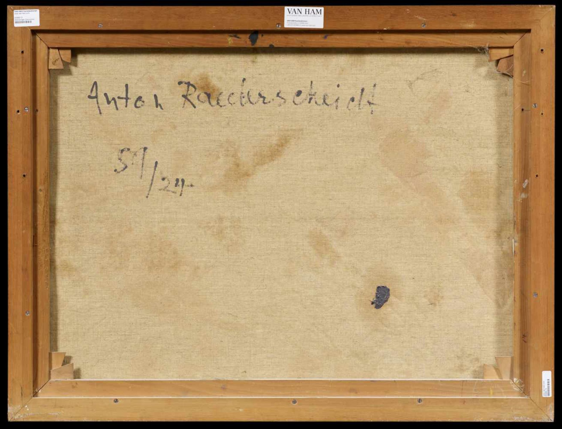 Räderscheidt, AntonKöln 1892 - 1970Ohne Titel (59/24). 1959. Öl auf Leinwand. 60 x 80,5cm. - Bild 2 aus 3