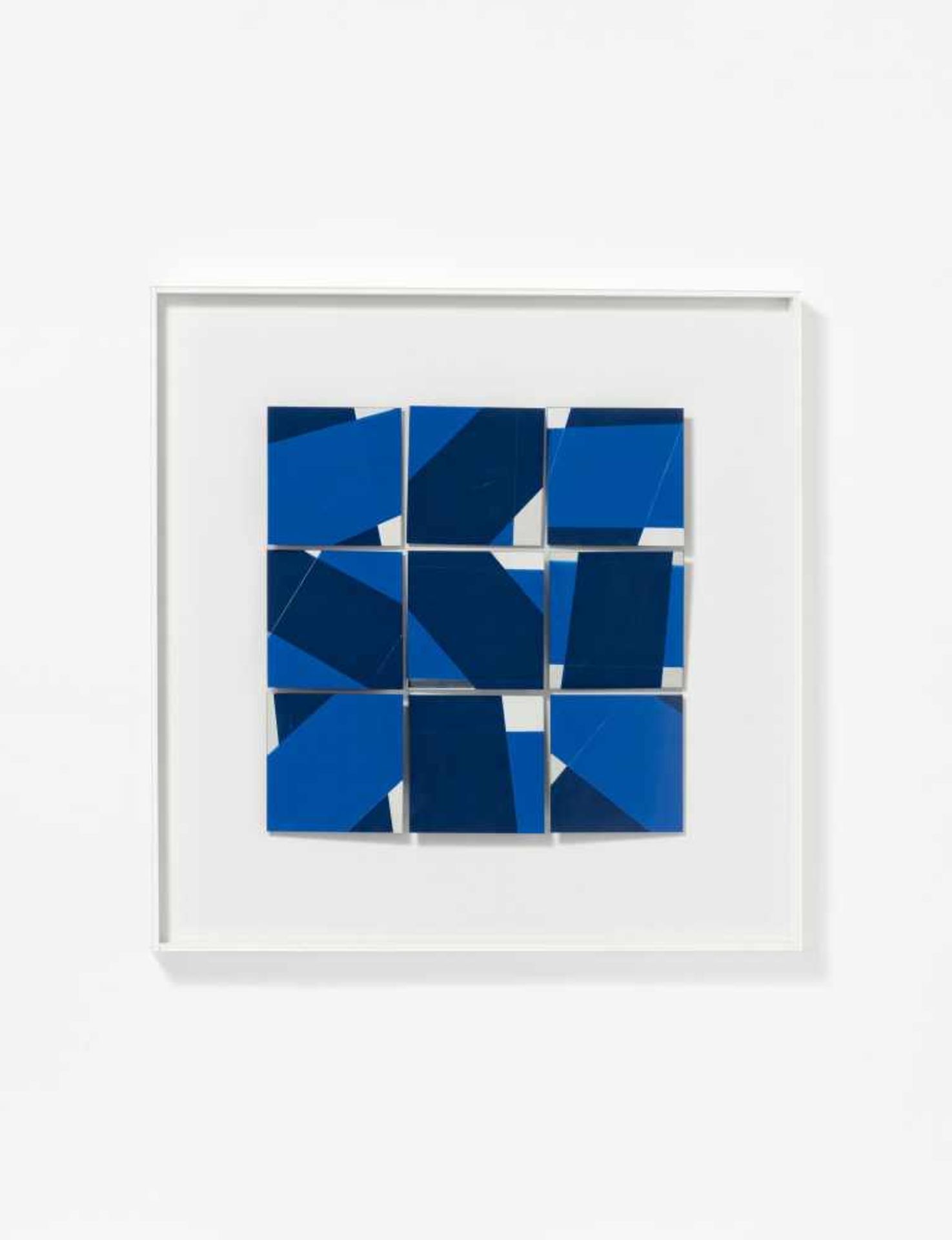 Megert, Christian1936 BernOhne Titel. 1993. Nine partially lacquered mirrors (each 14.5 x 14.5cm) on