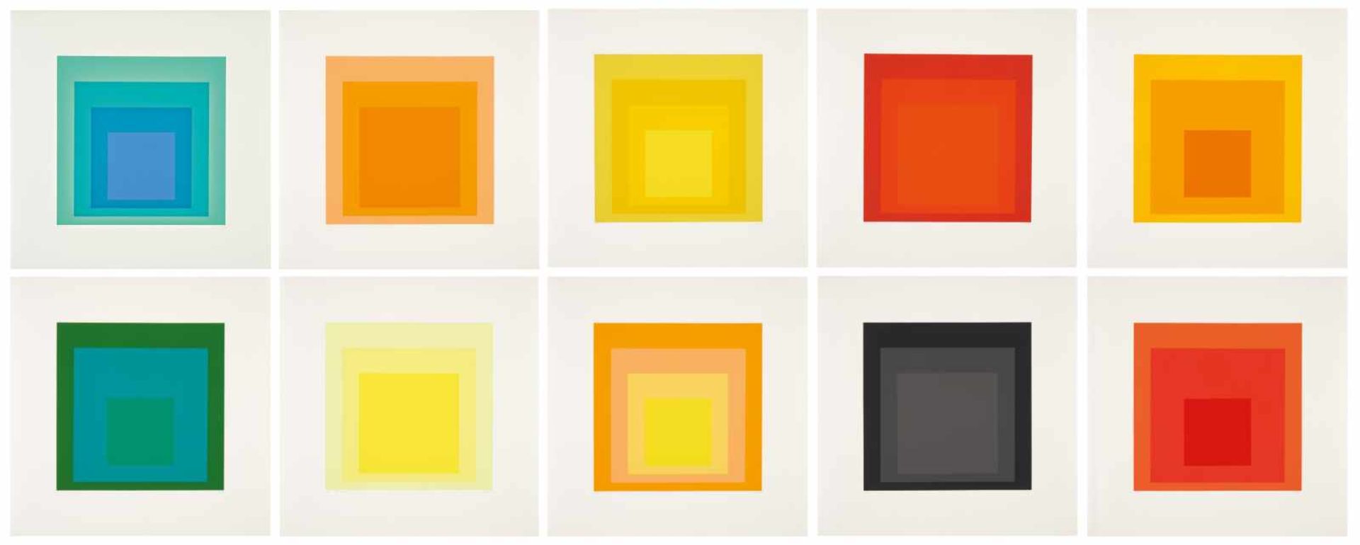 Albers, Josef1888 Bottrop - 1976 New Haven/ConnecticutJosef Albers - Homage to the square (Edition