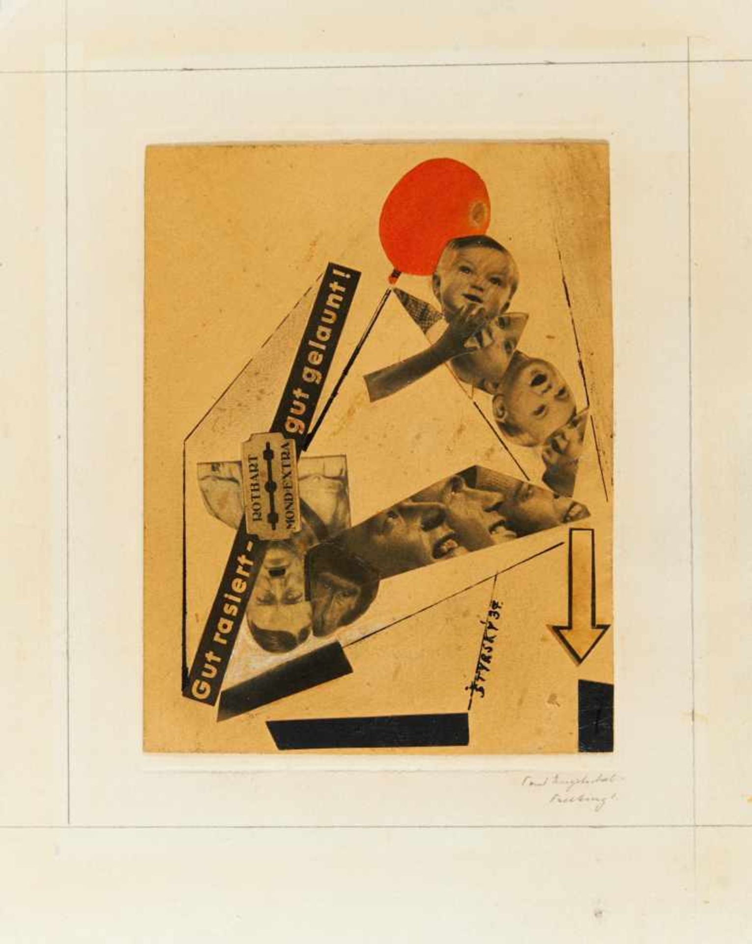 Styrsky, Jindrich11.08.1899 Cerma - vor 1942Komposition. 1937. Mixed media (paper collage, india ink