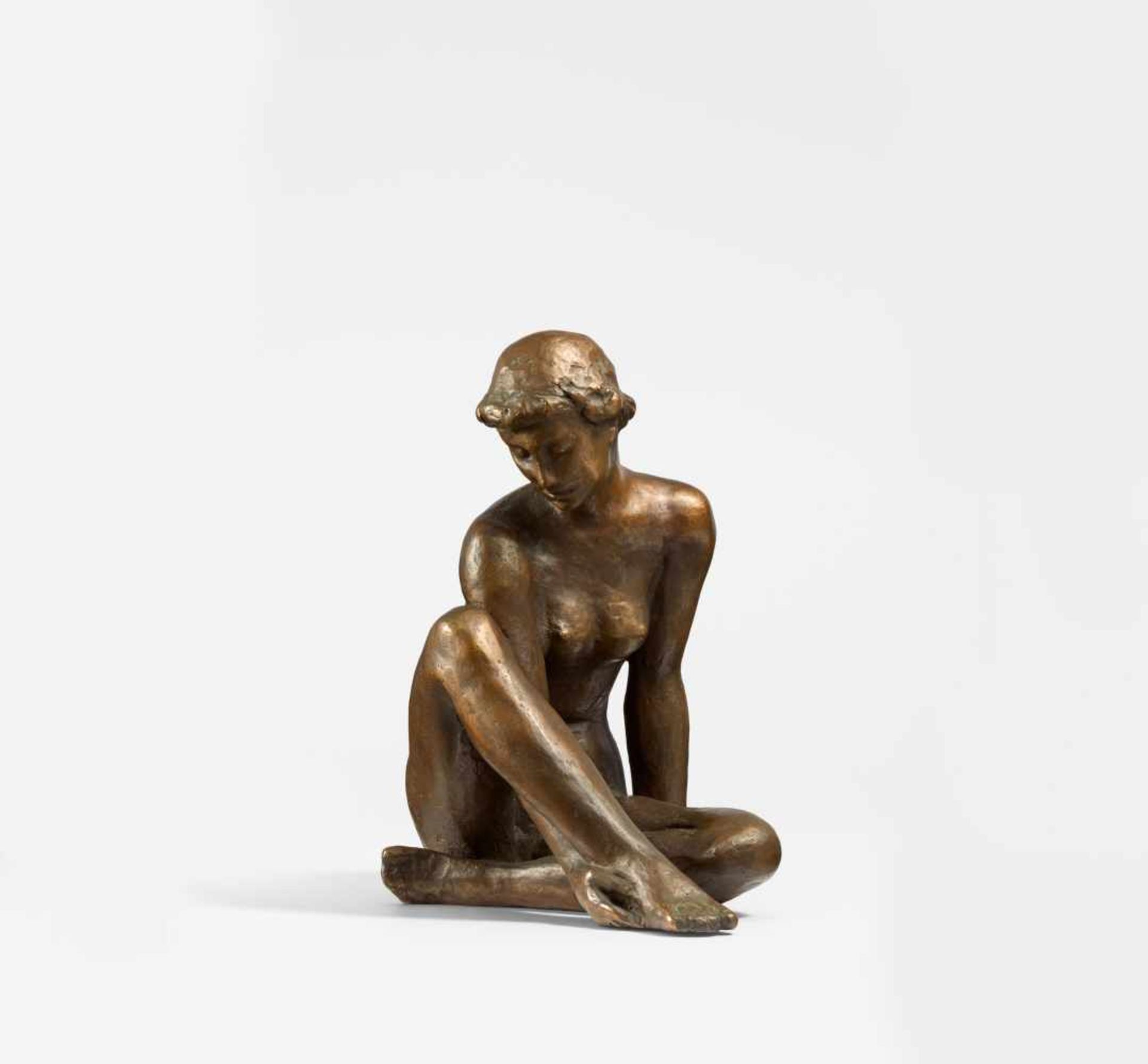 Klimsch, Fritz1870 Frankfurt a. M. - 1960 SaigSiesta. 1955 (design). Bronze, brown patinated. 25 x