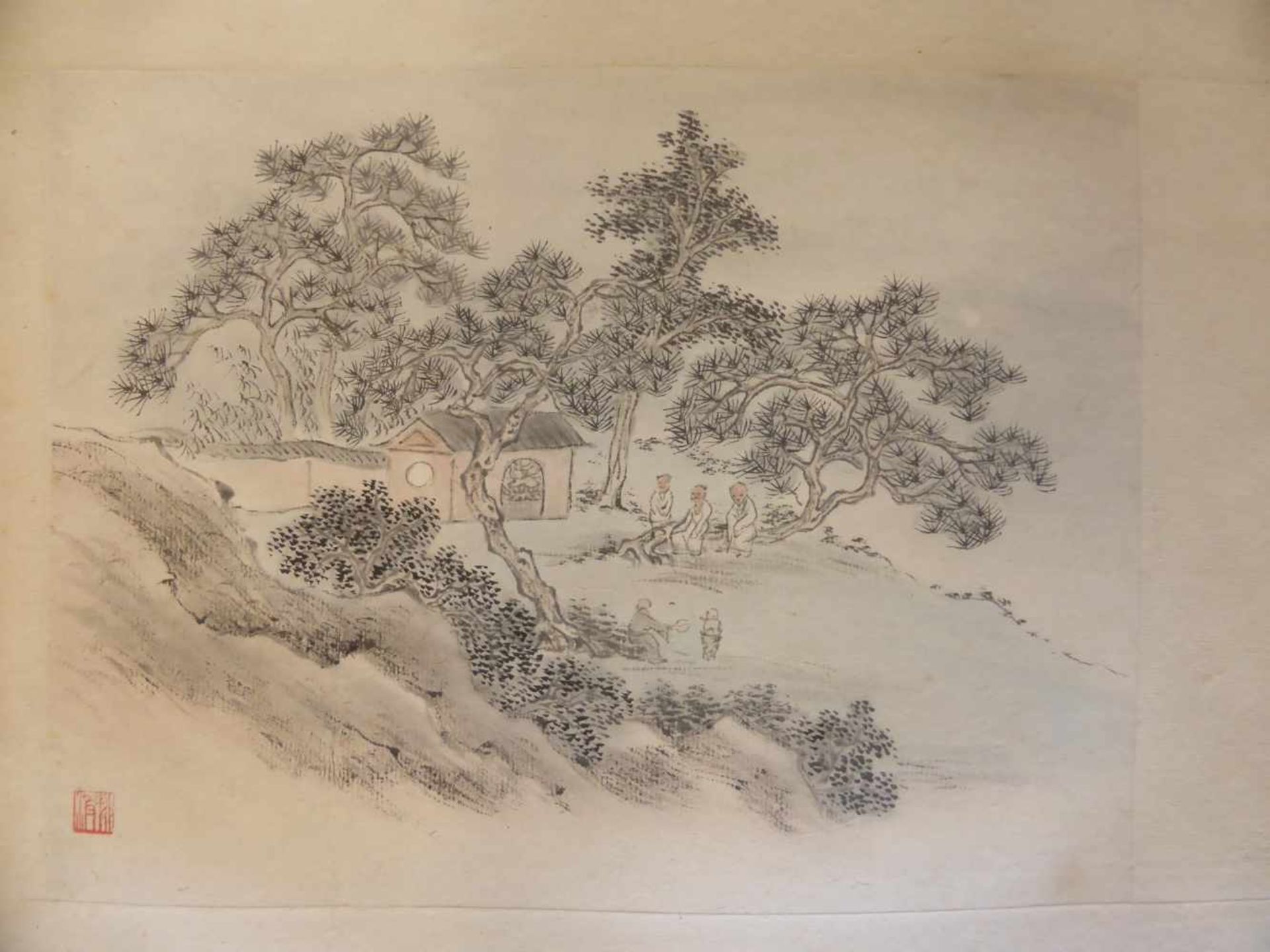 LI, YANKUI1840 - 1913. Water and mountain landscapes. China. Qing dynasty. 19th c. Leporello - Bild 3 aus 13