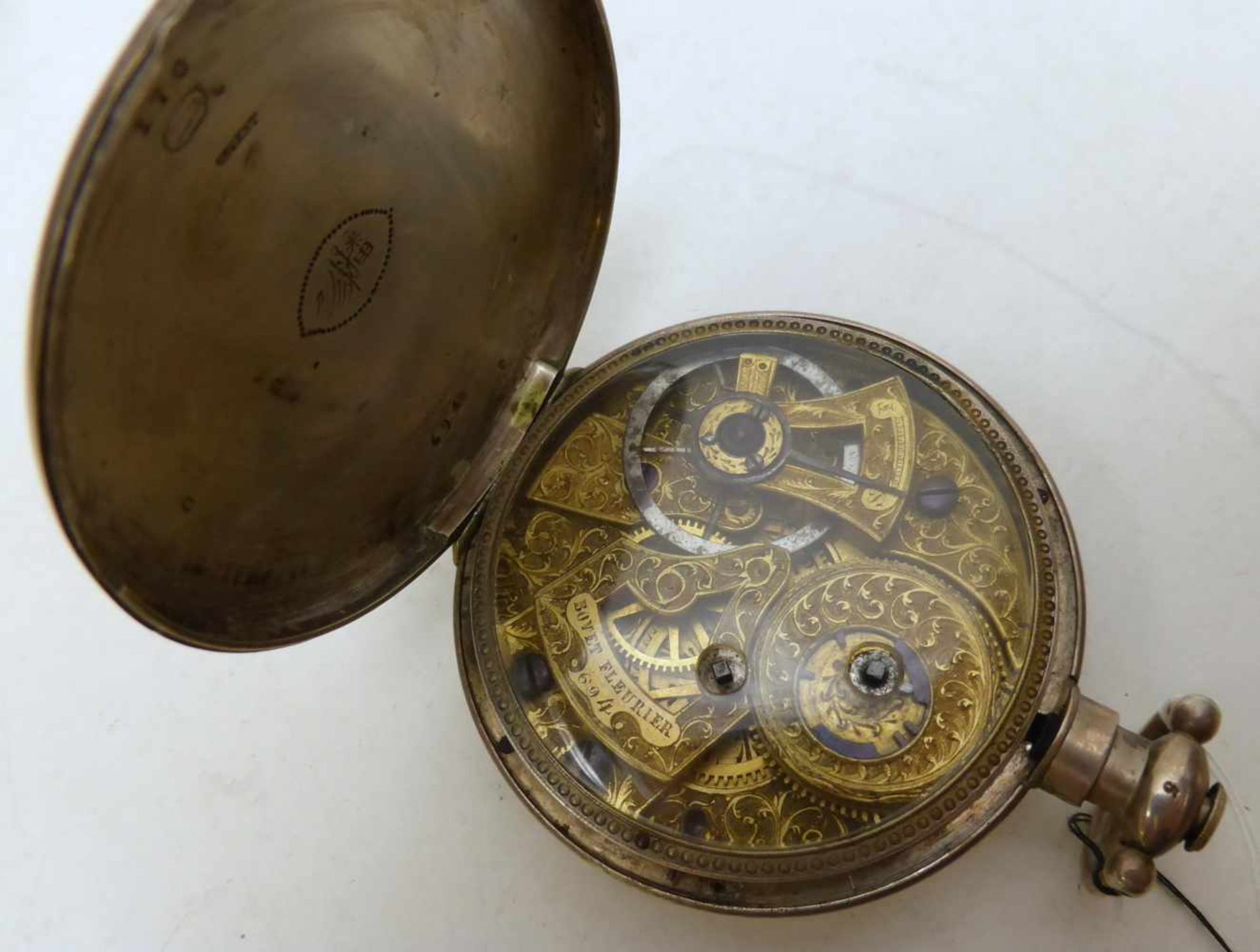 BOVET POCKET WATCH WITH THE CHINESE ZODIAC OF THE DOUBLE HOURS. Switzerland for the Chinese - Bild 2 aus 4