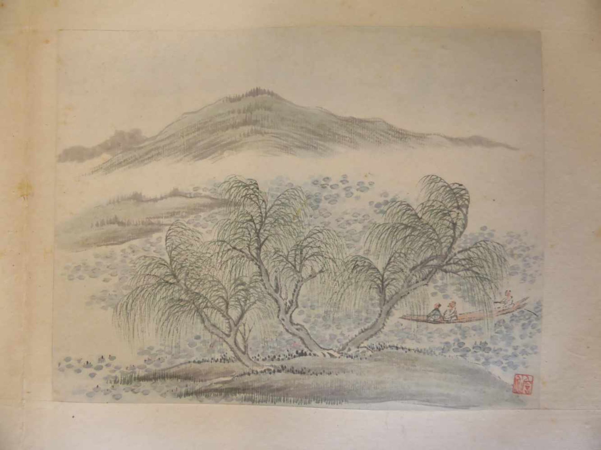 LI, YANKUI1840 - 1913. Water and mountain landscapes. China. Qing dynasty. 19th c. Leporello - Bild 7 aus 13