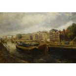 Jan Hillebrand Wijsmuller (1855-1925)doek, 47 x 67, aan de Amstel, gesigneerd l.o.