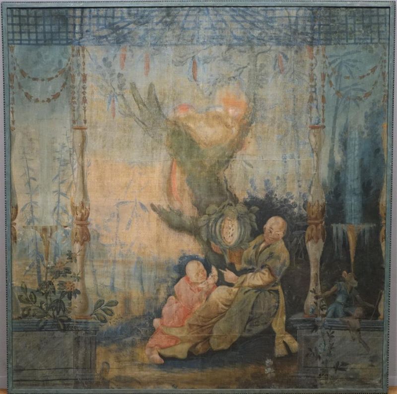 doek, 170 x 168, Tafereel uit Oosterse mythologie, onbekend