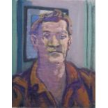 Herbert Fiedler (1891-1962)gouache, 64 x 50, Portret van een man, gesigneerd l.o. met opdracht