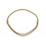 14 krt. gouden collier, lengte: 44 cm., gewicht: 32,8 gram