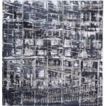 Canan Tolon (1955-)olie op mylar, 41 x 38, Compositie, gesigneerd r.o. 2000