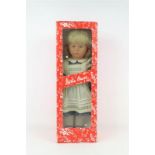 pop met voorstelling van meisje met vlechten, merk  Käthe Kruse, h. 46 cm -in originele doos-