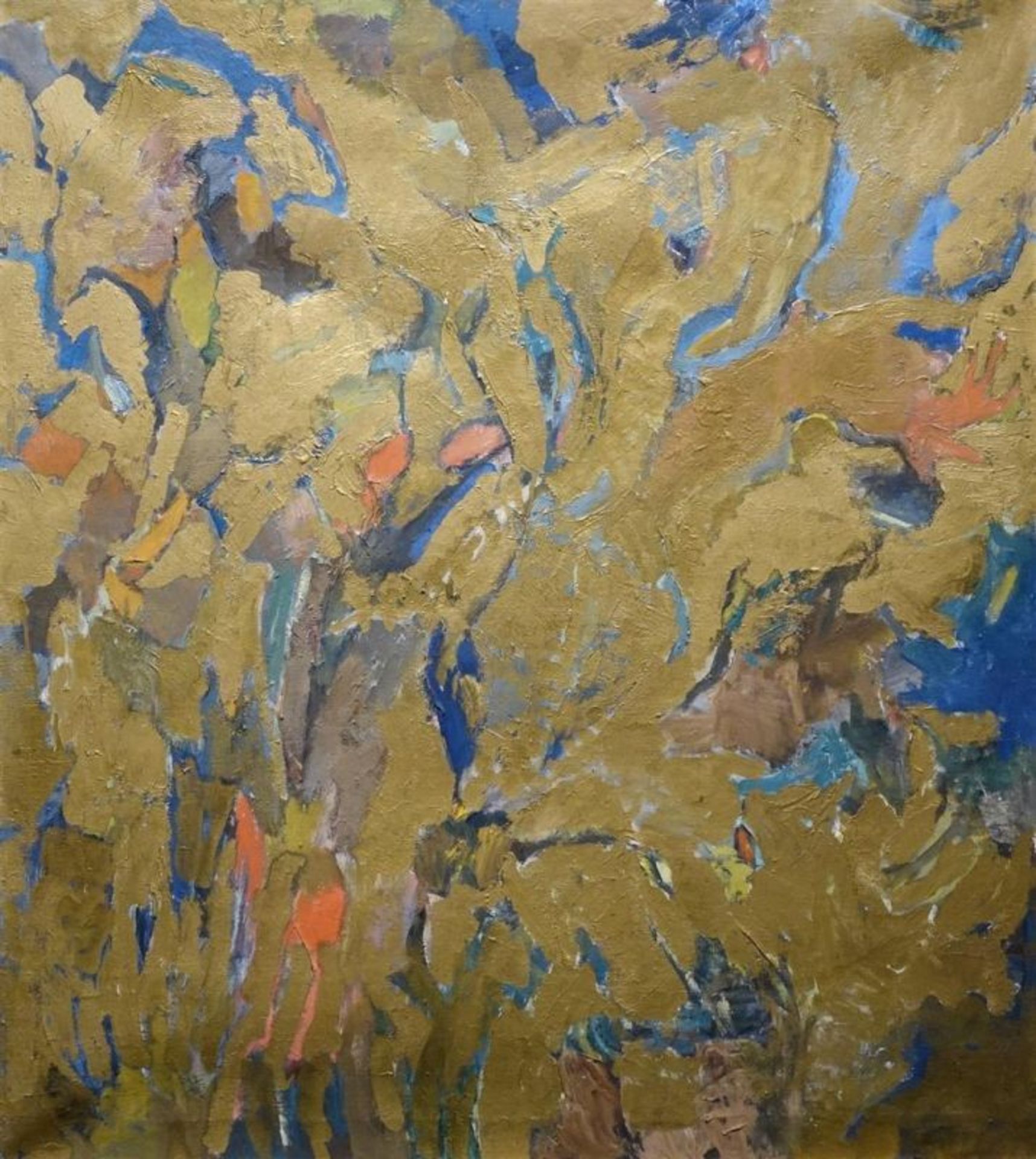 Bart Peizel (1887-1974)doek, 89 x 79 cm, abstracte compositie, gesigneerd r.b. Bart P. -herkomst: