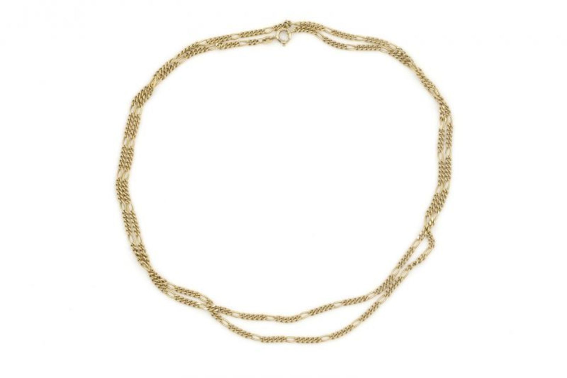 18 krt. gouden ketting, lengte: 88 cm., gewicht: 23,70 gram