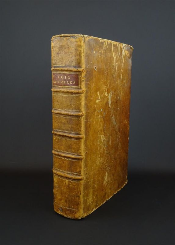 antiek boek: 'Les loix Civiles....', door M Domat 1767