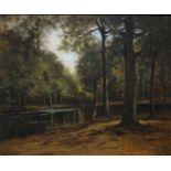 Frits Mondriaan (1853-1932)doek, 51 x 63, 'Het Haagsche Bos', gesigneerd l.o.- - -29.00 % buyer's