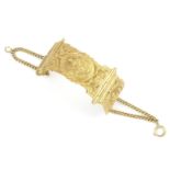 antiek 18 krt. gouden bijbelslot vermaakt tot armband. gewicht: 42,3 gram- - -29.00 % buyer's