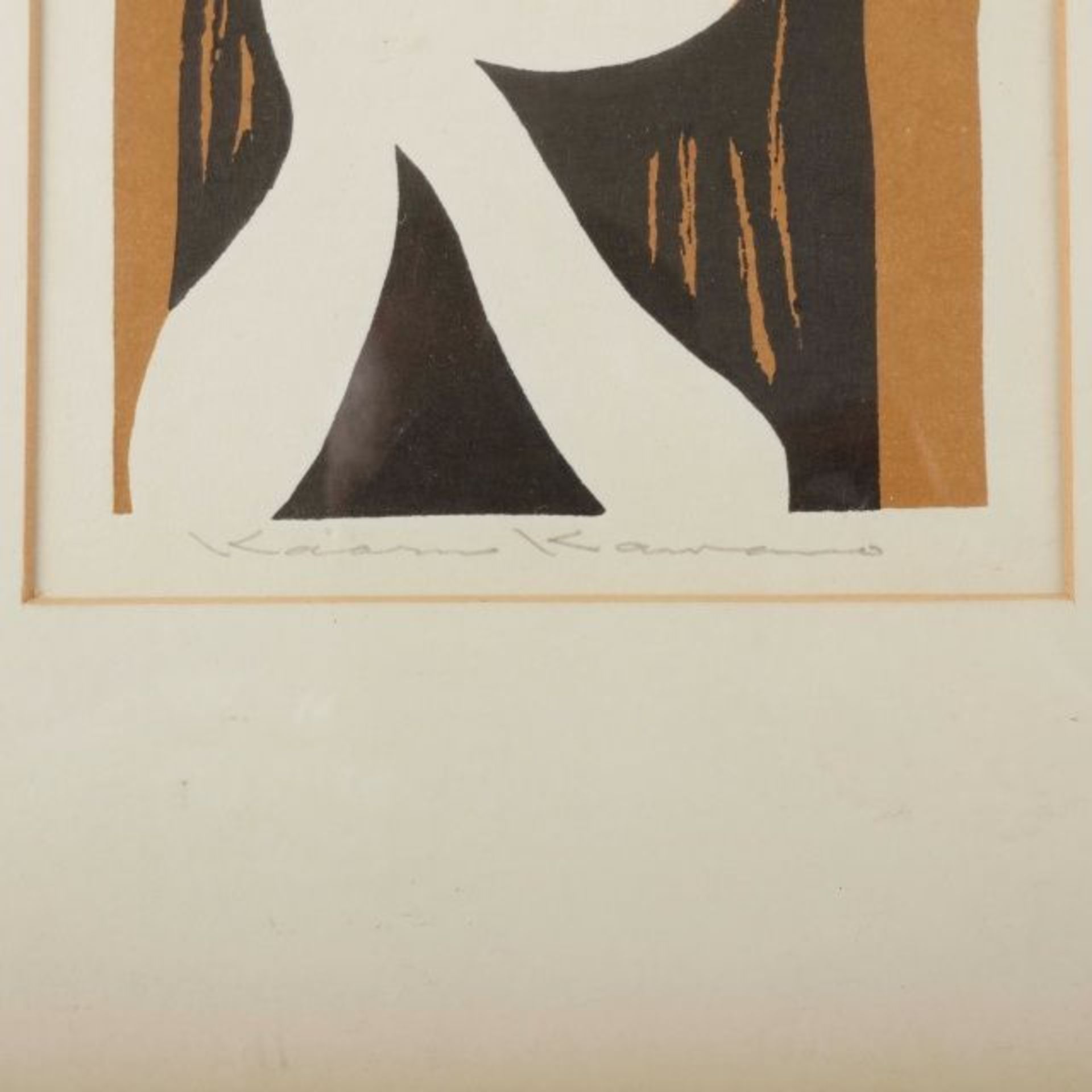 Kaoru Kawano (1916-1965), two woodblock prints: girl with her hands clasped together, and girl - Bild 4 aus 5